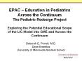 EPAC   Education in Pediatrics Across the Continuum The PowerPoint PPT Presentation