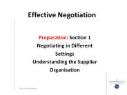 Effective Negotiation
