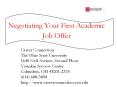 Negotiating Your First Academic Job Offer PowerPoint PPT Presentation