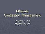 Ethernet Congestion Management