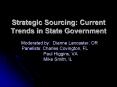 Strategic Sourcing: Current Trends in State Government PowerPoint PPT Presentation