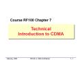 Technical Introduction to CDMA PowerPoint PPT Presentation