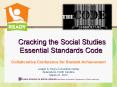  Cracking the Social Studies Essential Standards Code PowerPoint PPT Presentation
