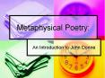 Metaphysical Poetry PowerPoint PPT Presentation