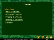 Theme Feature Menu What Is Theme? Universal Themes Finding