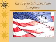 Time Periods In American Literature