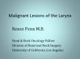 Malignant Lesions of the Larynx PowerPoint PPT Presentation