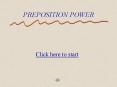 PREPOSITION POWER PowerPoint PPT Presentation