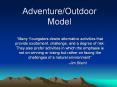 Adventure/Outdoor Model PowerPoint PPT Presentation
