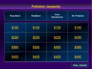 Pollution Jeopardy