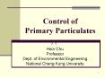 Control of Primary Particulates PowerPoint PPT Presentation