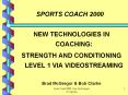 NEW TECHNOLOGIES IN COACHING PowerPoint PPT Presentation