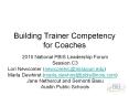 Building Trainer Competency for Coaches PowerPoint PPT Presentation