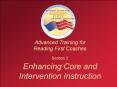 Advanced Training for Reading First Coaches Section 2 Enhancing Core and Intervention Instruction PowerPoint PPT Presentation
