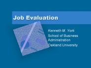 Job Evaluation