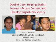 Double Duty: Helping English Learners Access Content and