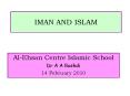 IMAN AND ISLAM PowerPoint PPT Presentation