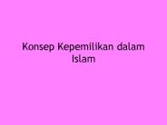 Konsep Kepemilikan dalam Islam