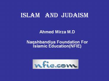 ISLAM  AND JUDAISM