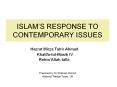 ISLAM’S RESPONSE TO CONTEMPORARY ISSUES PowerPoint PPT Presentation