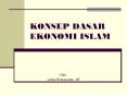 KONSEP DASAR EKONOMI ISLAM PowerPoint PPT Presentation