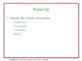 Warm Up PowerPoint PPT Presentation