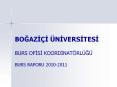bo az     n vers tes  burs of s  koord nat rl    burs raporu PowerPoint PPT Presentation