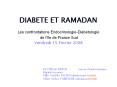 DIABETE ET RAMADAN PowerPoint PPT Presentation
