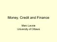 Money, Credit and Finance PowerPoint PPT Presentation