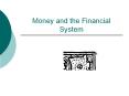 Money and the Financial System PowerPoint PPT Presentation