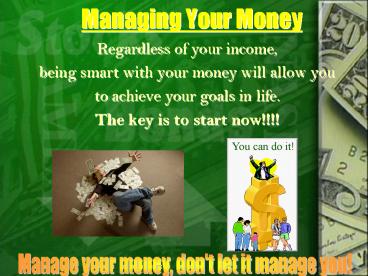 Managing Your Money