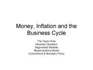 Money, Inflation and the Business Cycle