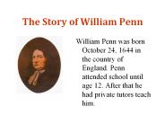 The Story of William Penn