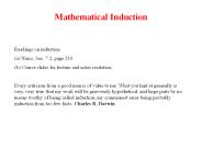 Mathematical Induction