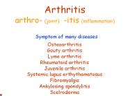 Arthritis