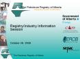 The Petroleum Registry of Alberta Energizing the flow of PowerPoint PPT Presentation