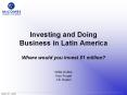 Investing and Doing Business in Latin America PowerPoint PPT Presentation