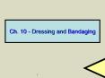 Ch. 10 - Dressing and Bandaging PowerPoint PPT Presentation