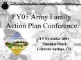 FY05 Army Family Action Plan Conference PowerPoint PPT Presentation