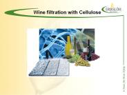 Weinfiltration mit Cellulose