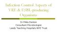 Infection Control Aspects of VRE & ESBL-producing Organisms PowerPoint PPT Presentation