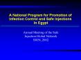 A National Program for Promotion of Infection Control and Safe Injections PowerPoint PPT Presentation