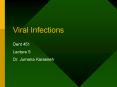 Viral Infections Dent 451 Lecture 5 Dr. Jumana Karasneh PowerPoint PPT Presentation