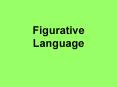 Figurative Language PowerPoint PPT Presentation