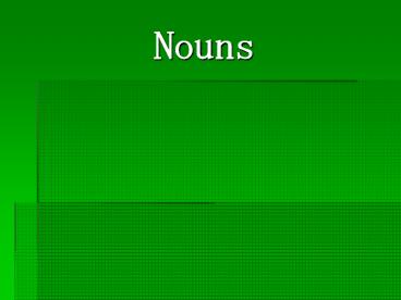 Nouns