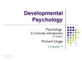 Developmental Psychology PowerPoint PPT Presentation