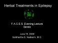 Herbal Treatments in Epilepsy PowerPoint PPT Presentation