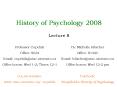 History of Psychology 2008 PowerPoint PPT Presentation