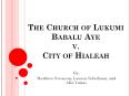 THE CHURCH OF LUKUMI BABALU AYE V. CITY OF HIALEAH PowerPoint PPT Presentation