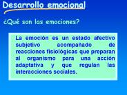Desarrollo emocional